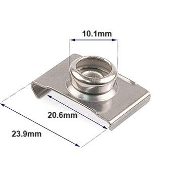 Druckknopf 10mm Fensterrahmen M / 10 Stück