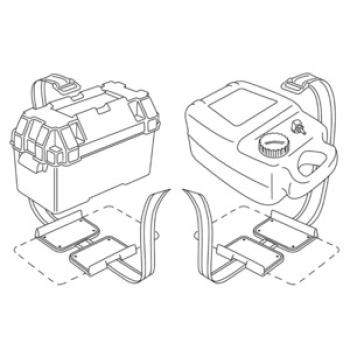 Befestigungsset für Batteriekasten