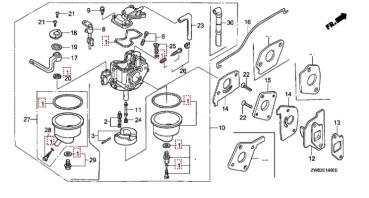 Vergaser Dichtsatz 16010-ZW6-611