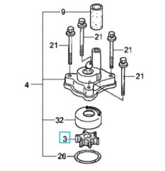 Impeller 19210-ZW9-013