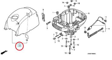 Motordeckel 63100-ZW6-020ZB