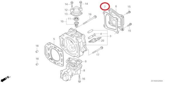 Ventildeckeldichtung 12391-ZVD-000