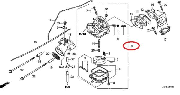 Vergaser 16100-ZV1-G02