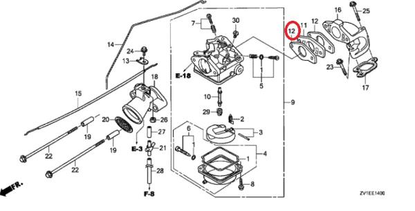 Dichtung Ansaug 16221-ZV1-850