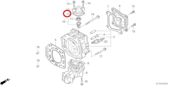 Dichtung Thermostat 19351-ZV1-850