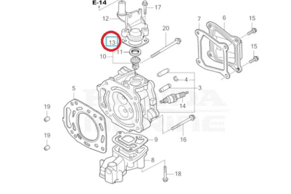 Dichtung Thermostat 19351-ZVD-000