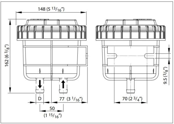 Geruchsfilter Abwassertank