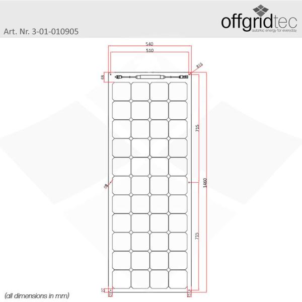 165W Flexibles Solarpanel