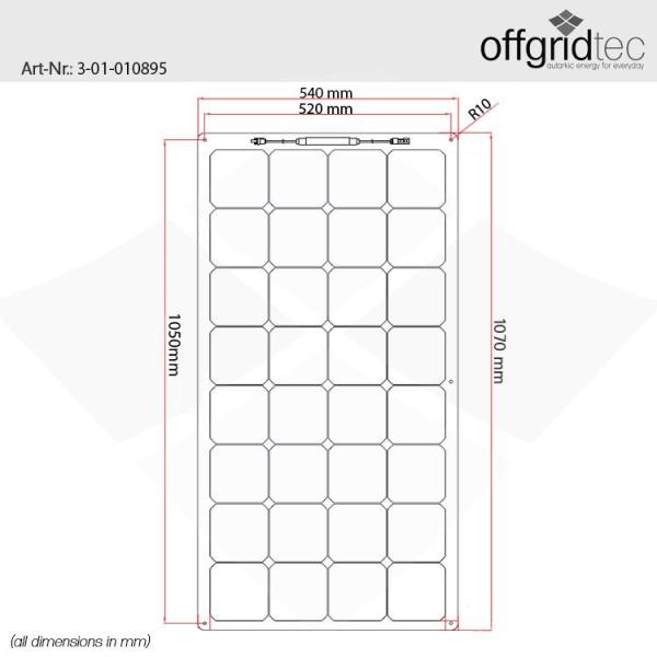 120W Flexibles Solarpanel